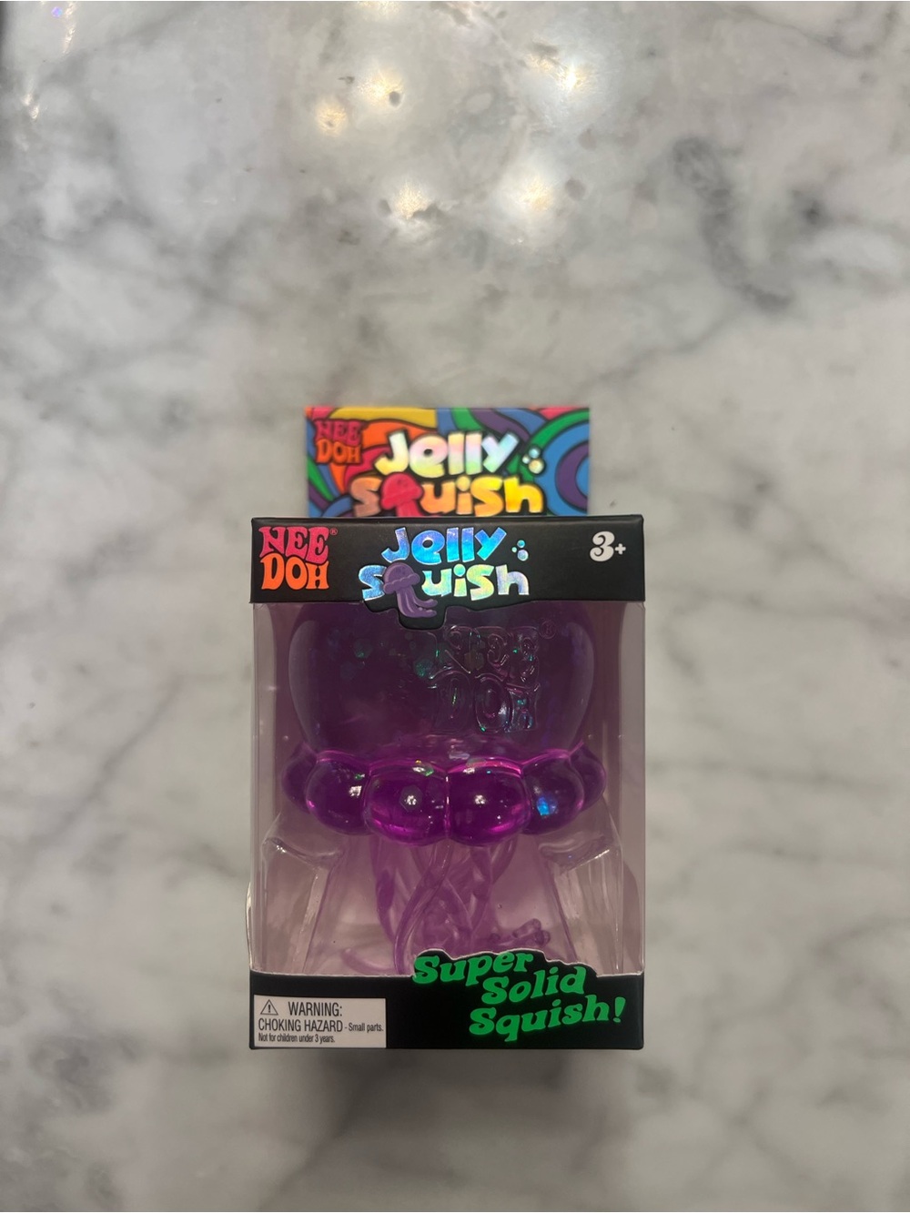 Nee doh Jelly Squish Purple Jellyfish Squishy Toy - Picture 2 of 5